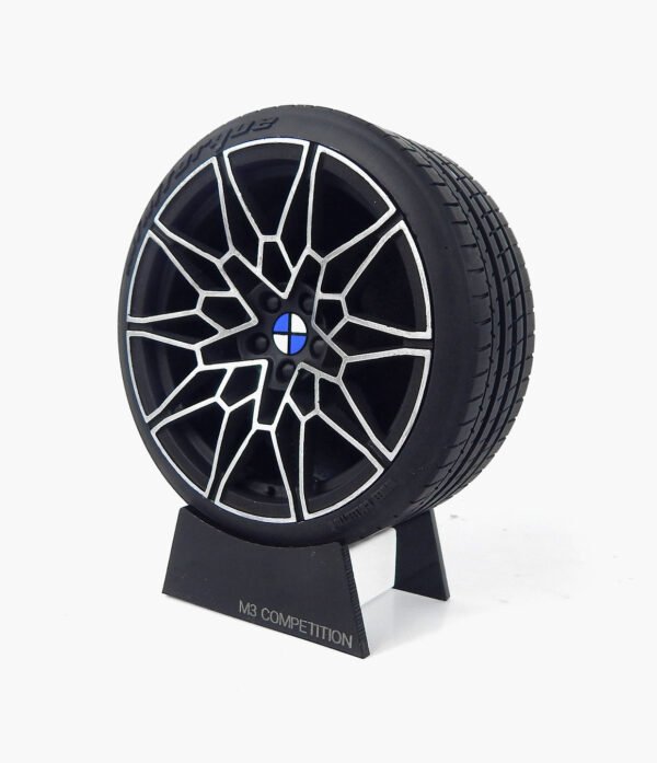 Miniatura Roda BMW M3 Competition Minitorque Com Pneu 10cm