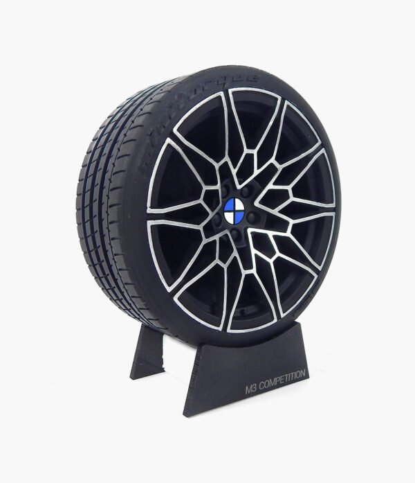 Miniatura Roda BMW M3 Competition Minitorque Com Pneu 10cm