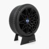 Miniatura Roda BMW M3 AllBlack Minitorque Com Pneu 10cm