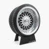 Miniatura Roda BBS RC90 Chromo Minitorque Com Pneu 10cm