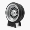 Miniatura Roda BBS RC90 Chromo Minitorque Com Pneu 10cm