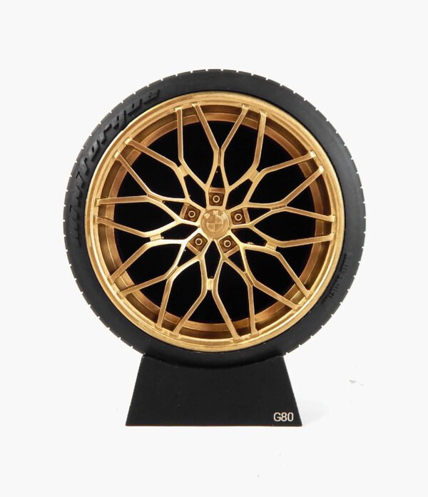 Miniatura Roda BMW M3 G80 Minitorque Com Pneu 10cm