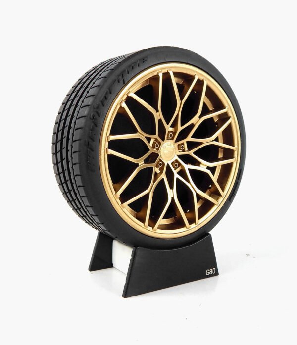 Miniatura Roda BMW M3 G80 Minitorque Com Pneu 10cm