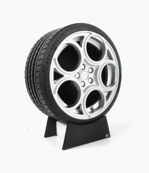 Miniatura Roda Alfa Romeo 4C Minitorque Com Pneu 10cm