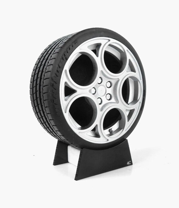 Miniatura Roda Alfa Romeo 4C Minitorque Com Pneu 10cm
