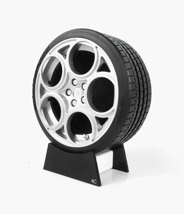 Miniatura Roda Alfa Romeo 4C Minitorque Com Pneu 10cm
