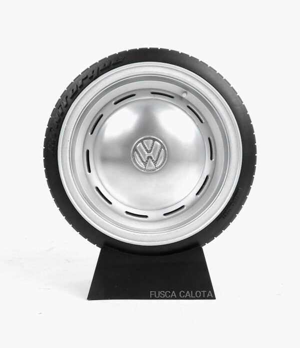 Miniatura Roda Fusca Calota Com Minitorque Com Pneu 10cm