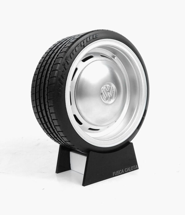 Miniatura Roda Fusca Calota Com Minitorque Com Pneu 10cm