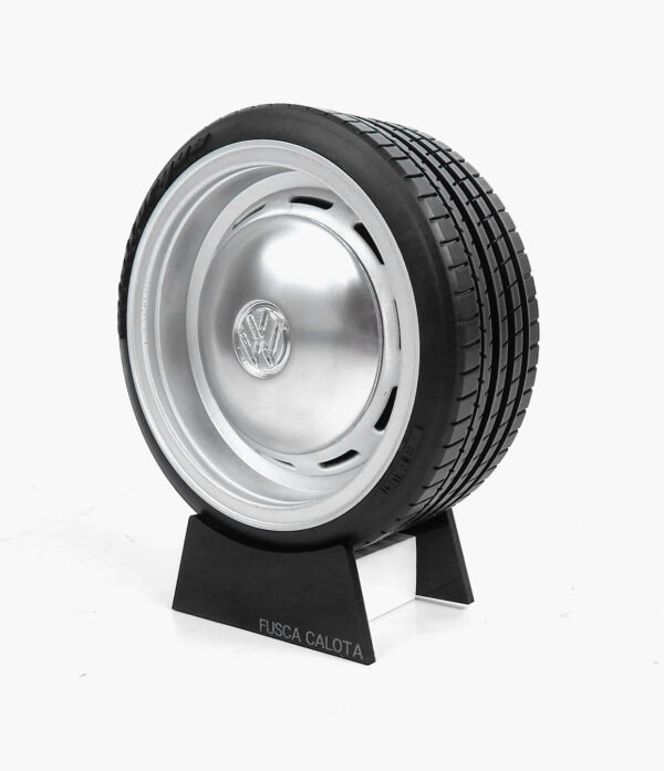 Miniatura Roda Fusca Calota Com Minitorque Com Pneu 10cm