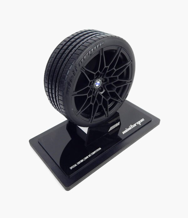 RODA BMW M03 03 Miniatura Roda BMW M3 Minitorque Com Pneu 10cm E Expositor Acrílico