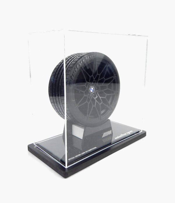 RODA BMW M03 07 Miniatura Roda BMW M3 Minitorque Com Pneu 10cm E Expositor Acrílico