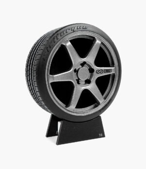 ENKEI T6 02 Miniatura Roda Enkei T6 Minitorque Com Pneu 10cm