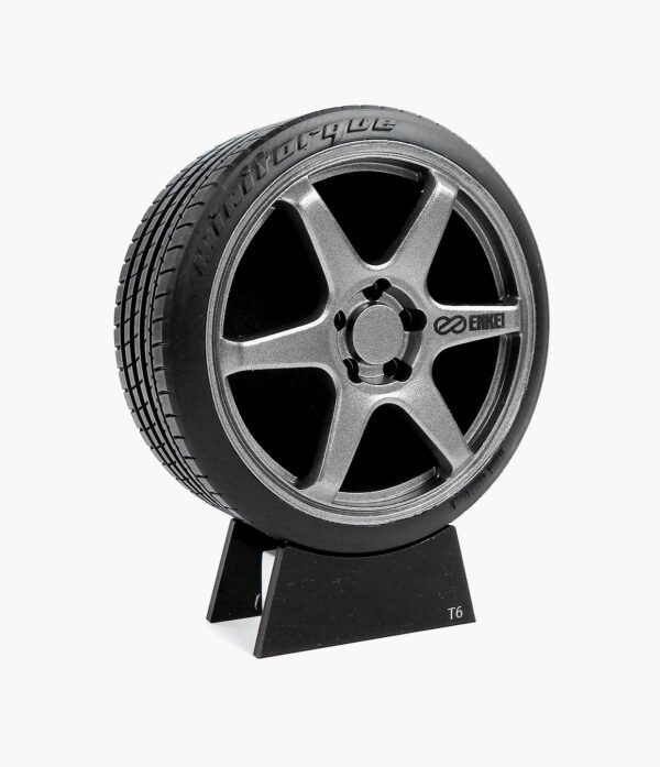 ENKEI T6 02 Miniatura Roda Enkei T6 Minitorque Com Pneu 10cm