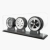 Miniatura Rodas Opala Kit  Três Peças Minitorque Com Pneu 10cm e Expositor Acrílico