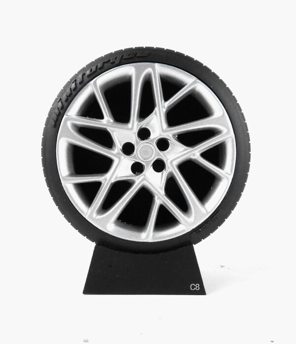 Miniatura Roda Corvette C8 Minitorque Com Pneu 10cm