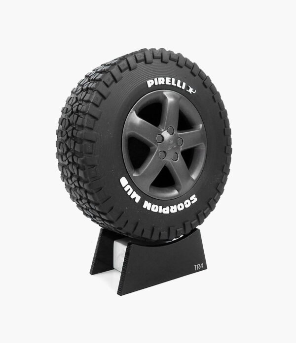 TR4 02 Miniatura Roda Off-Road Mitsubishi TR4 Minitorque Com Pneu 10cm