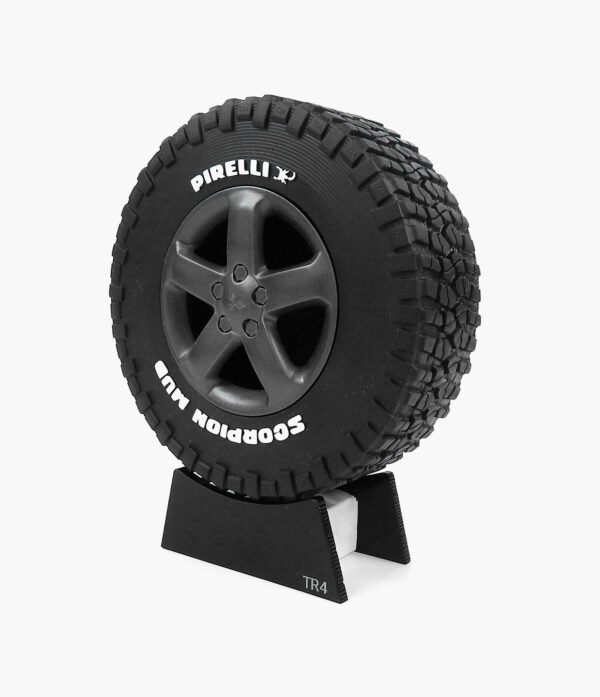 TR4 03 Miniatura Roda Off-Road Mitsubishi TR4 Minitorque Com Pneu 10cm