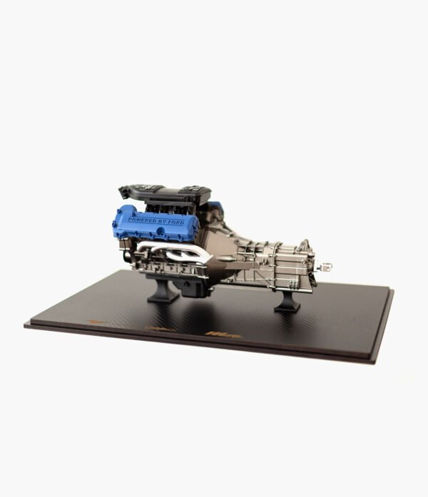BOSS 150 C CAMBIO 02 Motor Boss 302 Mustang Escala 1:5 Com Transmissão e Expositor em Acrílico