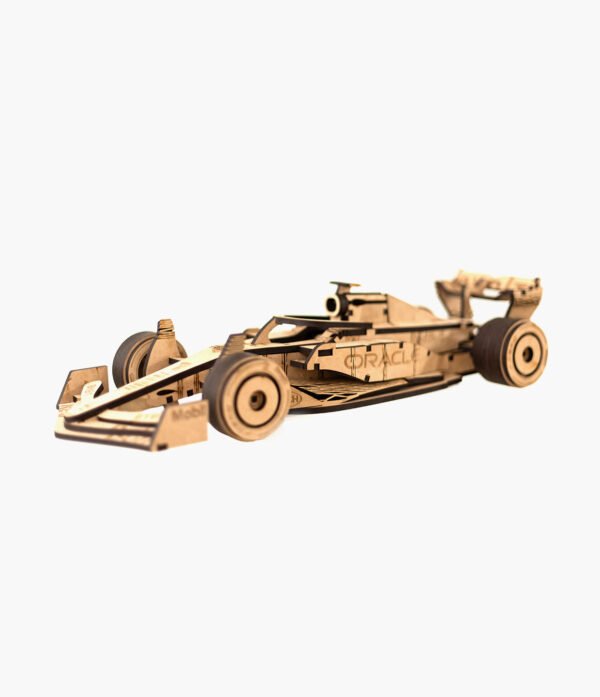 f1 mdf 01 Miniatura Carro Fórmula 1 Quebra-Cabeça 3D com 58cm de Comprimento MDF 6mm