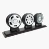 ESPECIAL VW 03 Miniatura Rodas Especiais Época Com Três Peças Minitorque Com Pneu 10cm e Expositor Acrílico