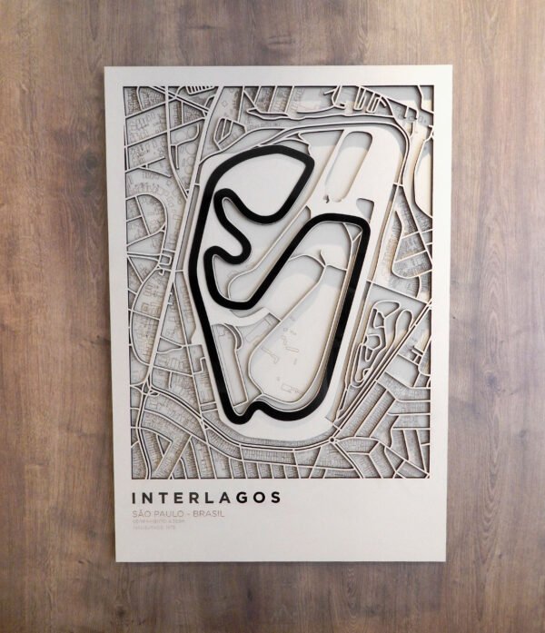 QUADRO INTERLAGOS 01 Quadro Decorativo Interlagos Vertical Grande 55x80cm