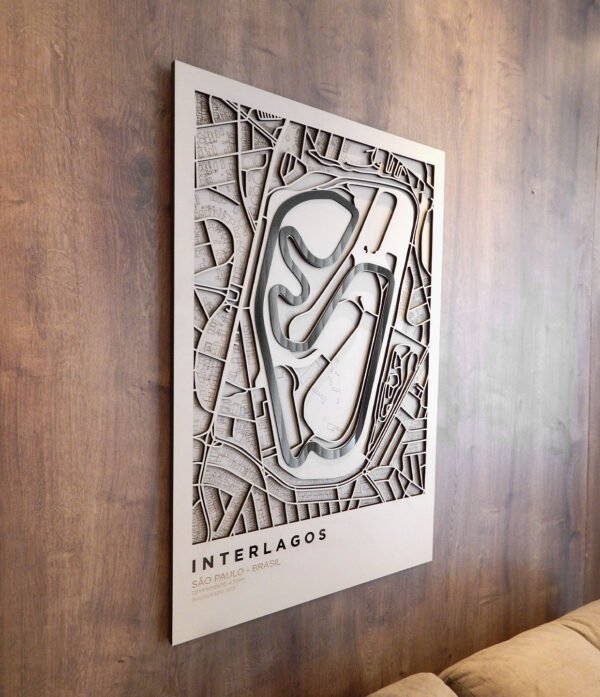 QUADRO INTERLAGOS 02 Quadro Decorativo Interlagos Vertical Grande 55x80cm