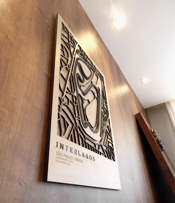 QUADRO INTERLAGOS 03 Quadro Decorativo Interlagos Vertical Grande 55x80cm