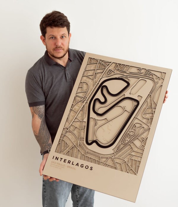 QUADRO INTERLAGOS 04 Quadro Decorativo Interlagos Vertical Grande 55x80cm