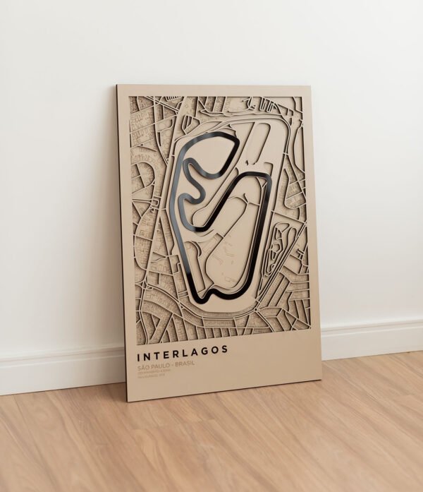 QUADRO INTERLAGOS vic 02 Quadro Decorativo Interlagos Vertical Grande 55x80cm