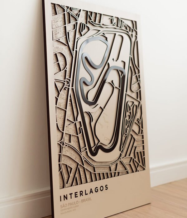 QUADRO INTERLAGOS vic03 Quadro Decorativo Interlagos Vertical Grande 55x80cm