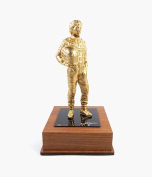 ESTATUETA SENNA 04 Miniatura Especial A.S Com expositor Acrílico