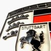 QUADRO LOGO PORSCHE 30CM 04 Quadro Decorativo Tripla Camada Logo Porsche Medium 30x23cm Alto Padrão Premium Automotivo