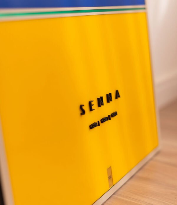 Quadro Ayrton Senna 80x60cm Tripla Camada Edição Limitada 3 Títulos Fórmula 1 Decoração Premium