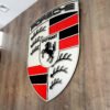 quadro logo porsche 04 Quadro Decorativo Tripla Camada Logo Porsche 80x62cm Alto Padrão Premium Automotivo